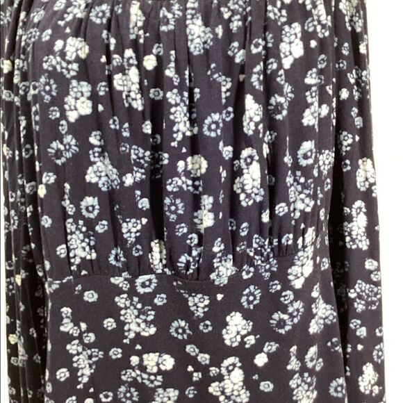 Lane Bryant Plus Blue Blouson Sleeve Square Neck Top - Picture 13 of 15